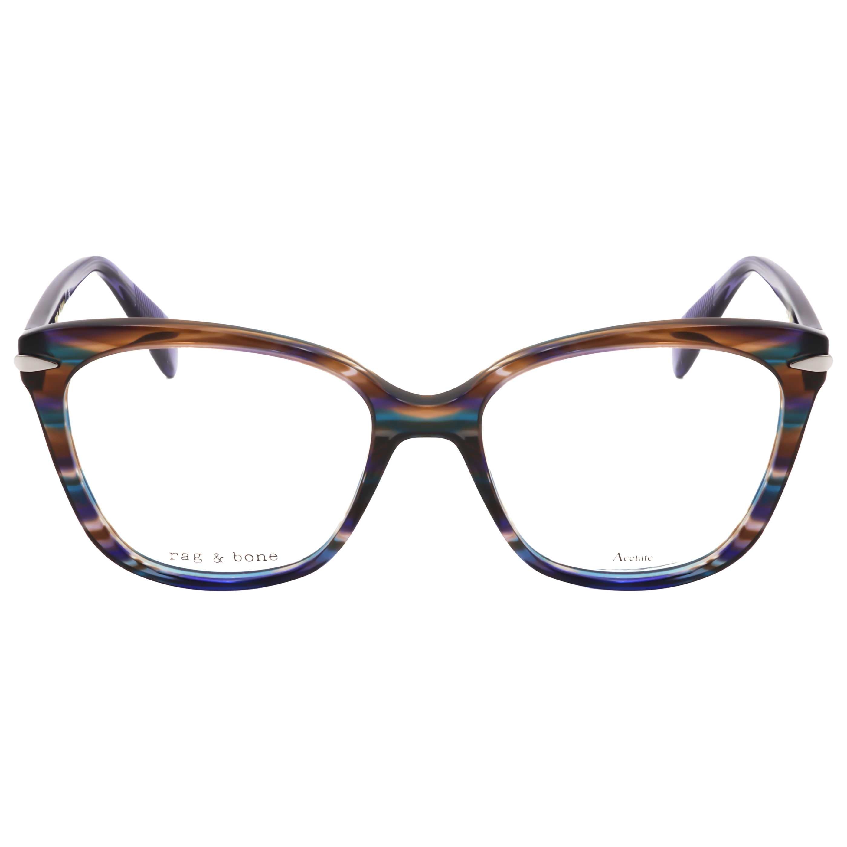 משקפי ראייה Rag & Bone דגם Rnb3077 לנשים 54 מ״מ בצבע Horn חום כחול