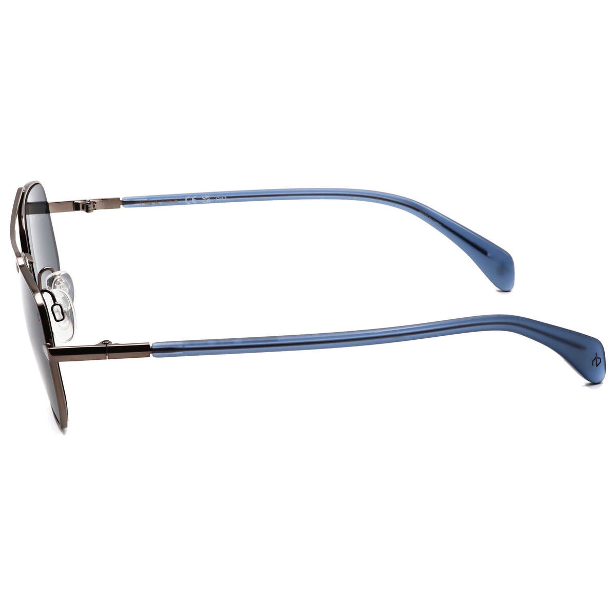 Rag & Bone Men's 51 mm Dark Ruthenium Blue Sunglasses RNB5059-G-S-5UV-51