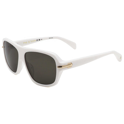 Rag & Bone Unisex 57mm White Sunglasses RNB6005-S-VK6-57