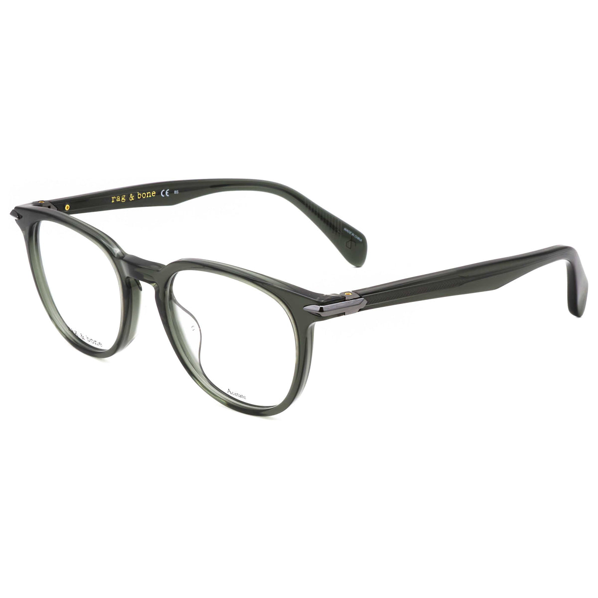 Rag & Bone Men's 50mm Dark Grey Eyeglasses RNB7028-G-HWJ-50