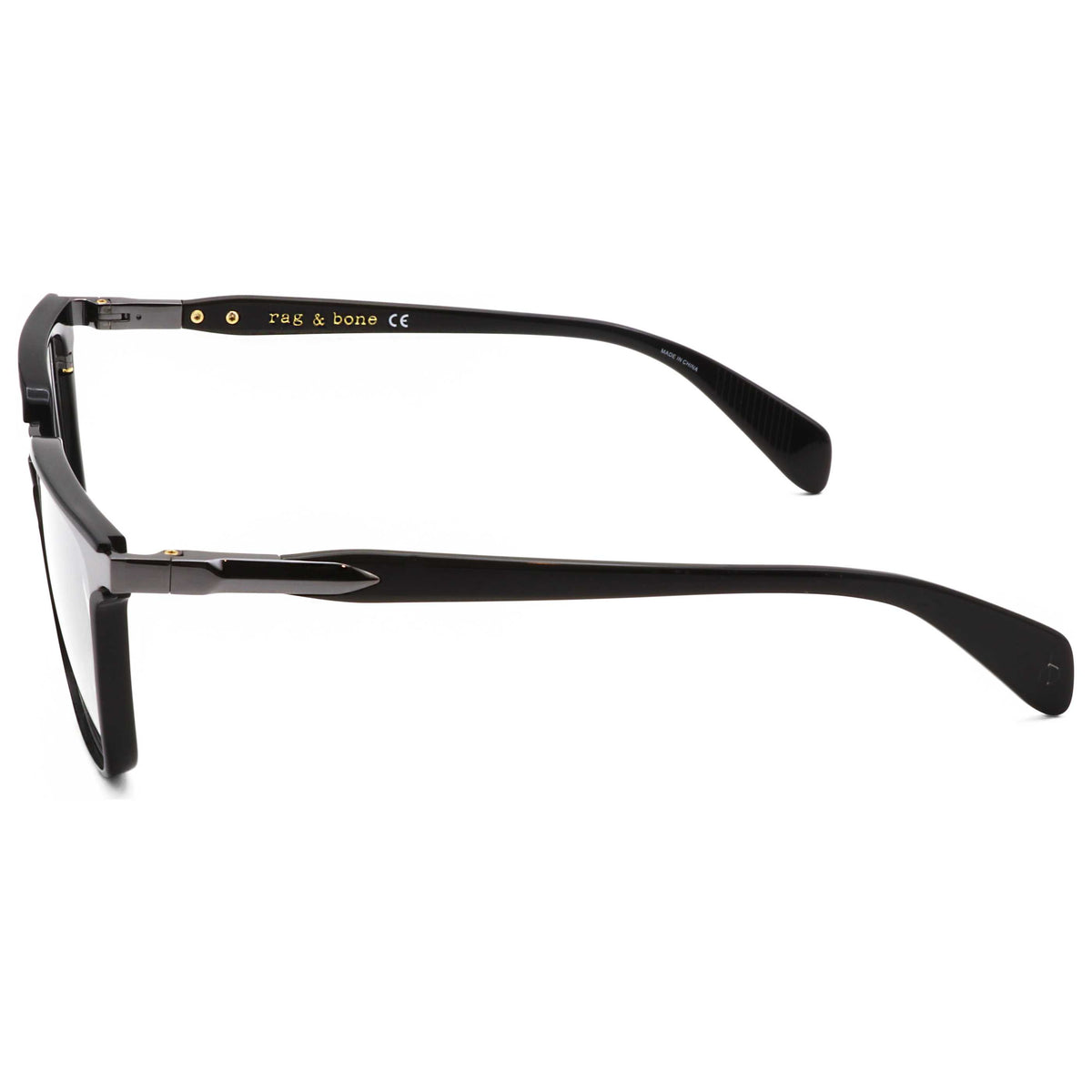 משקפי ראייה Rag & Bone דגם Rnb7039 לגברים 51 מ״מ בצבע שחור רותניום כהה