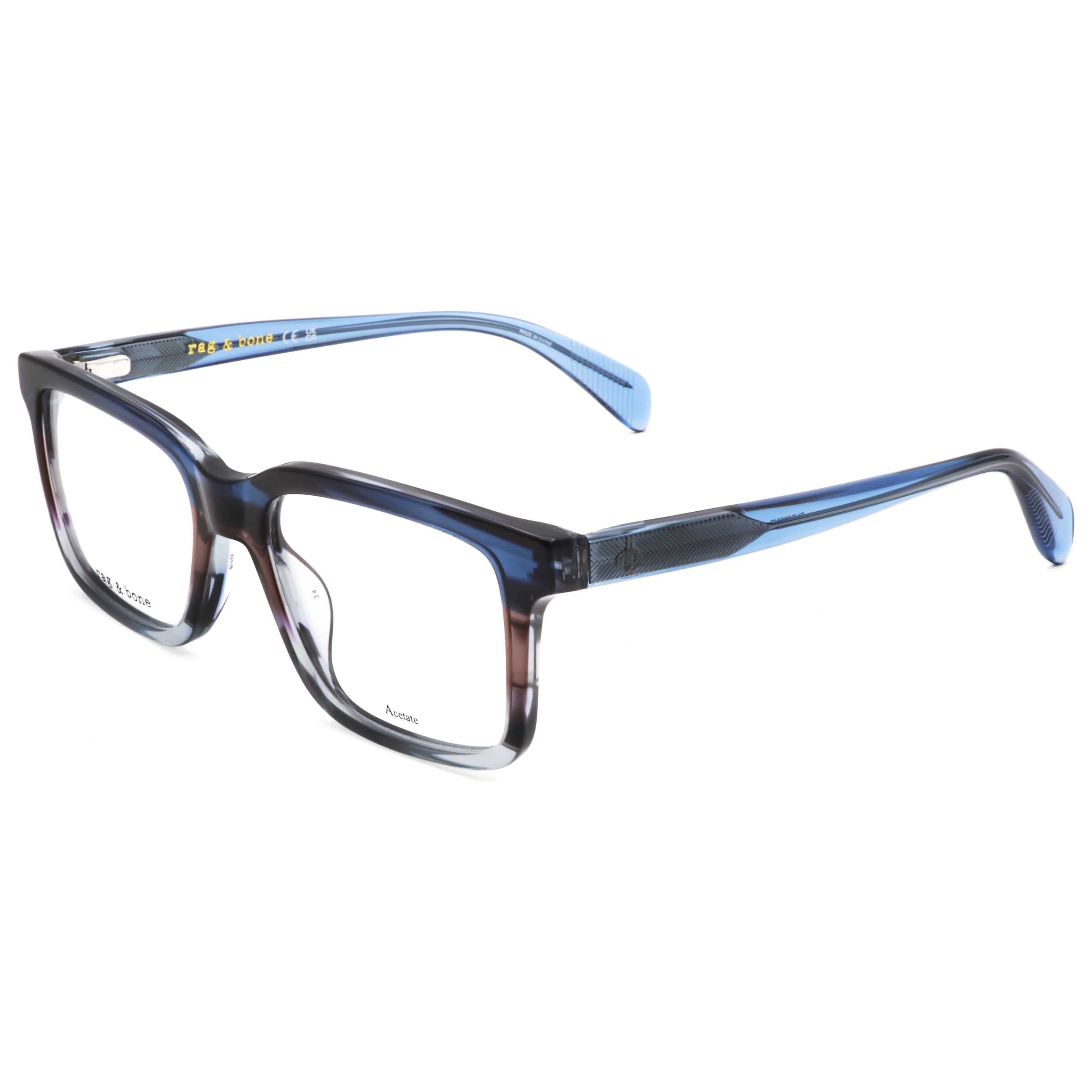 משקפי ראייה Rag & Bone דגם Rnb7053 לגברים 53 מ״מ בצבע כחול