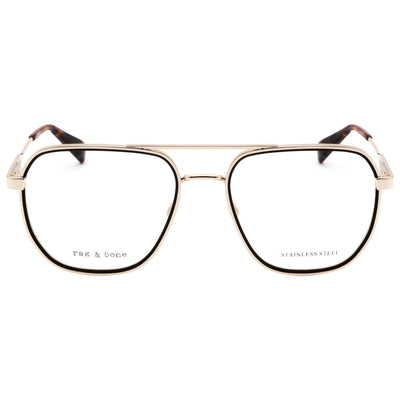משקפי ראייה Rag & Bone דגם RNB7062-G-RHL-54 לגברים 54 מ״מ בצבע זהב ושחור