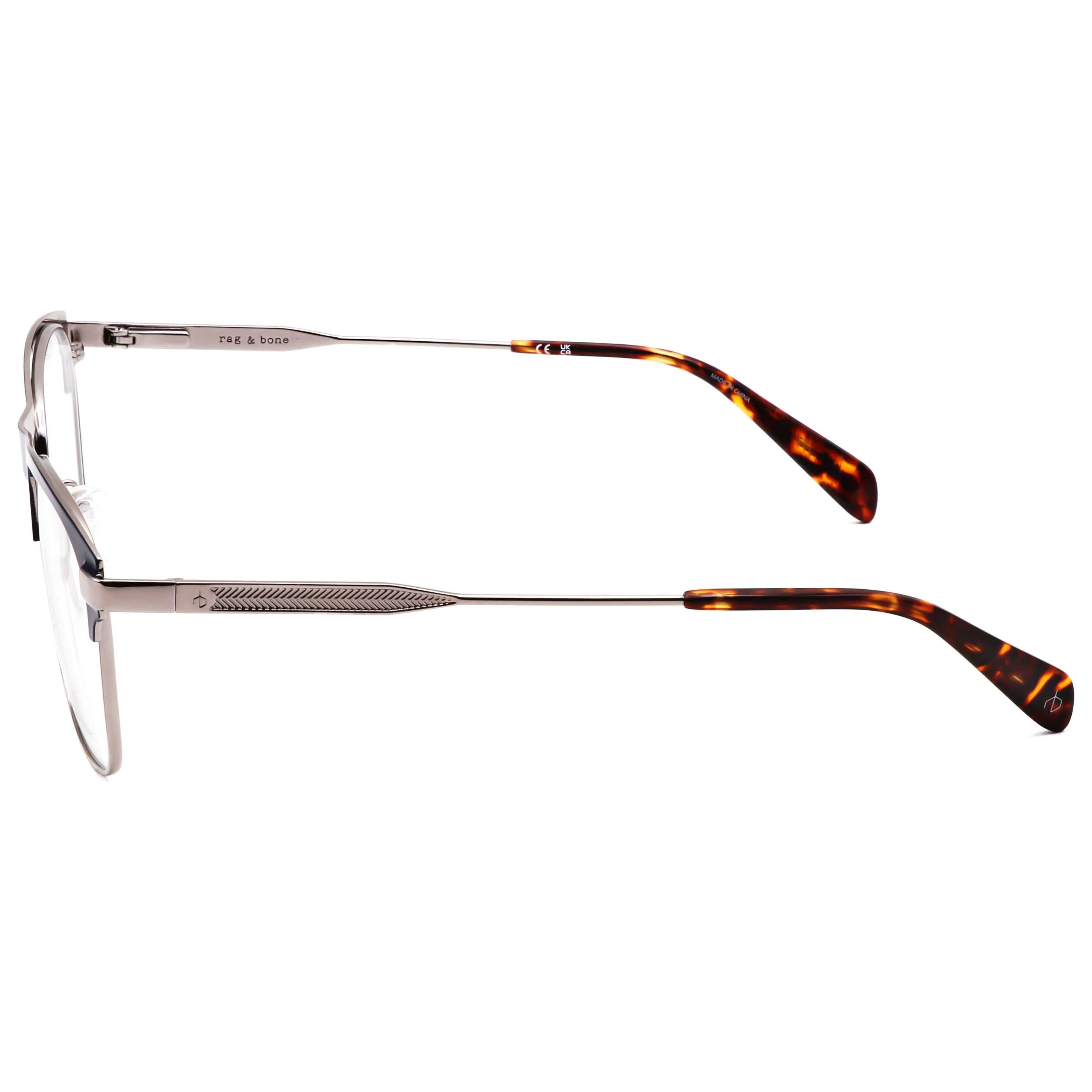 משקפי ראייה Rag & Bone דגם Rnb7063 לגברים 54 מ״מ בצבע רותניום כחול