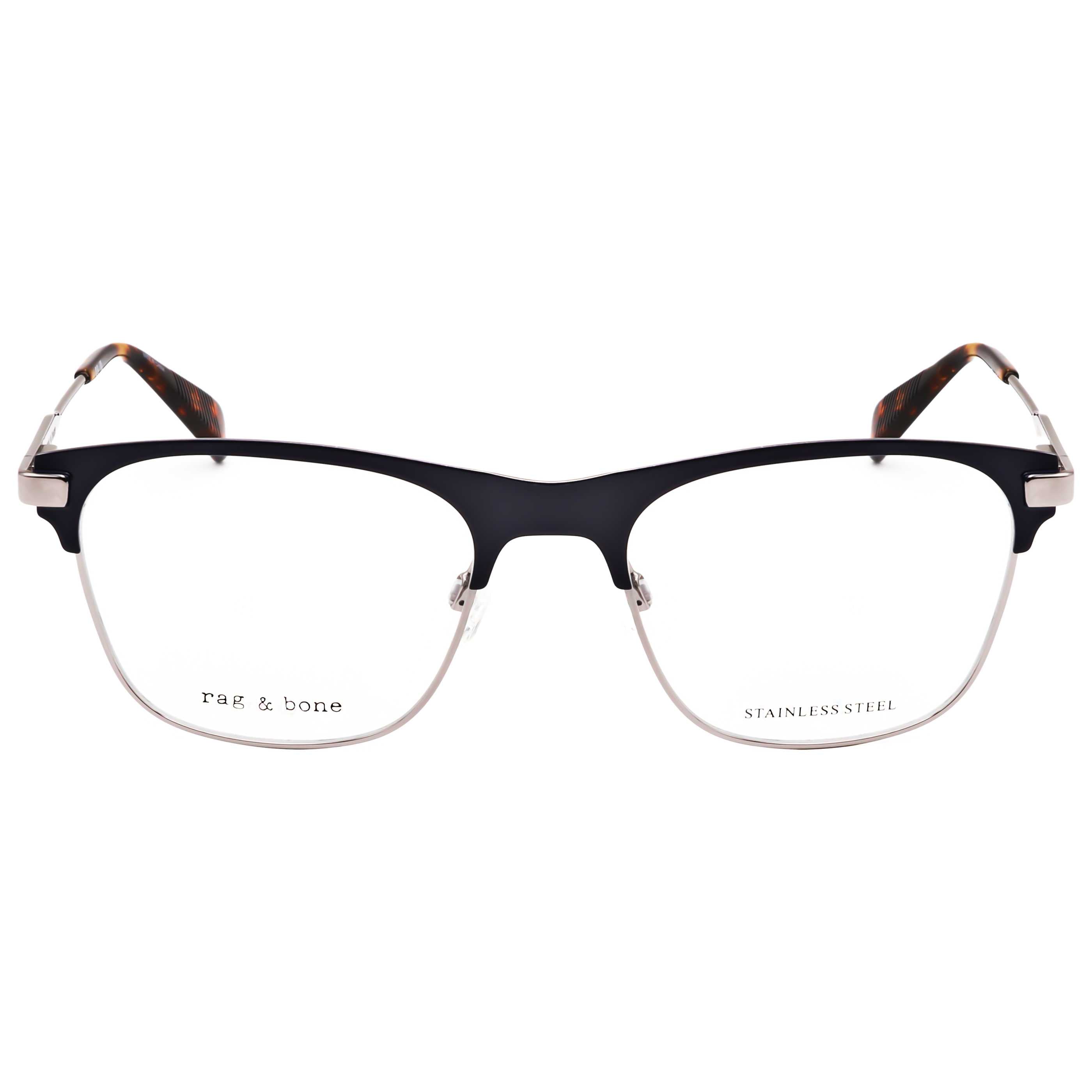 משקפי ראייה Rag & Bone דגם Rnb7063 לגברים 54 מ״מ בצבע רותניום כחול