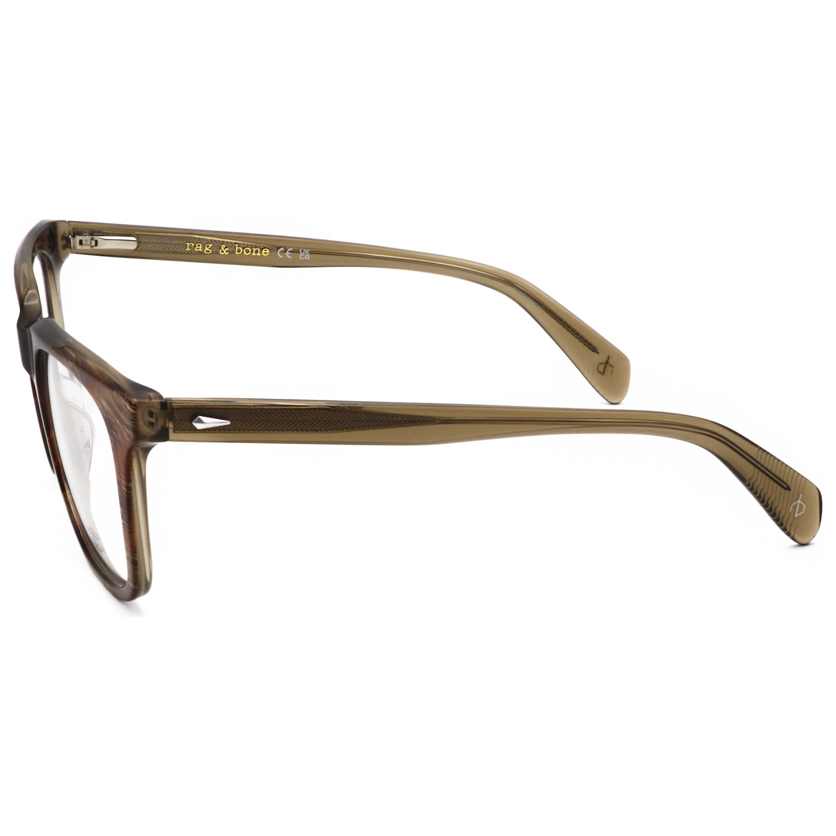 משקפי ראייה Rag & Bone דגם Rnb7064 לגברים 55 מ״מ בצבע חום Horn