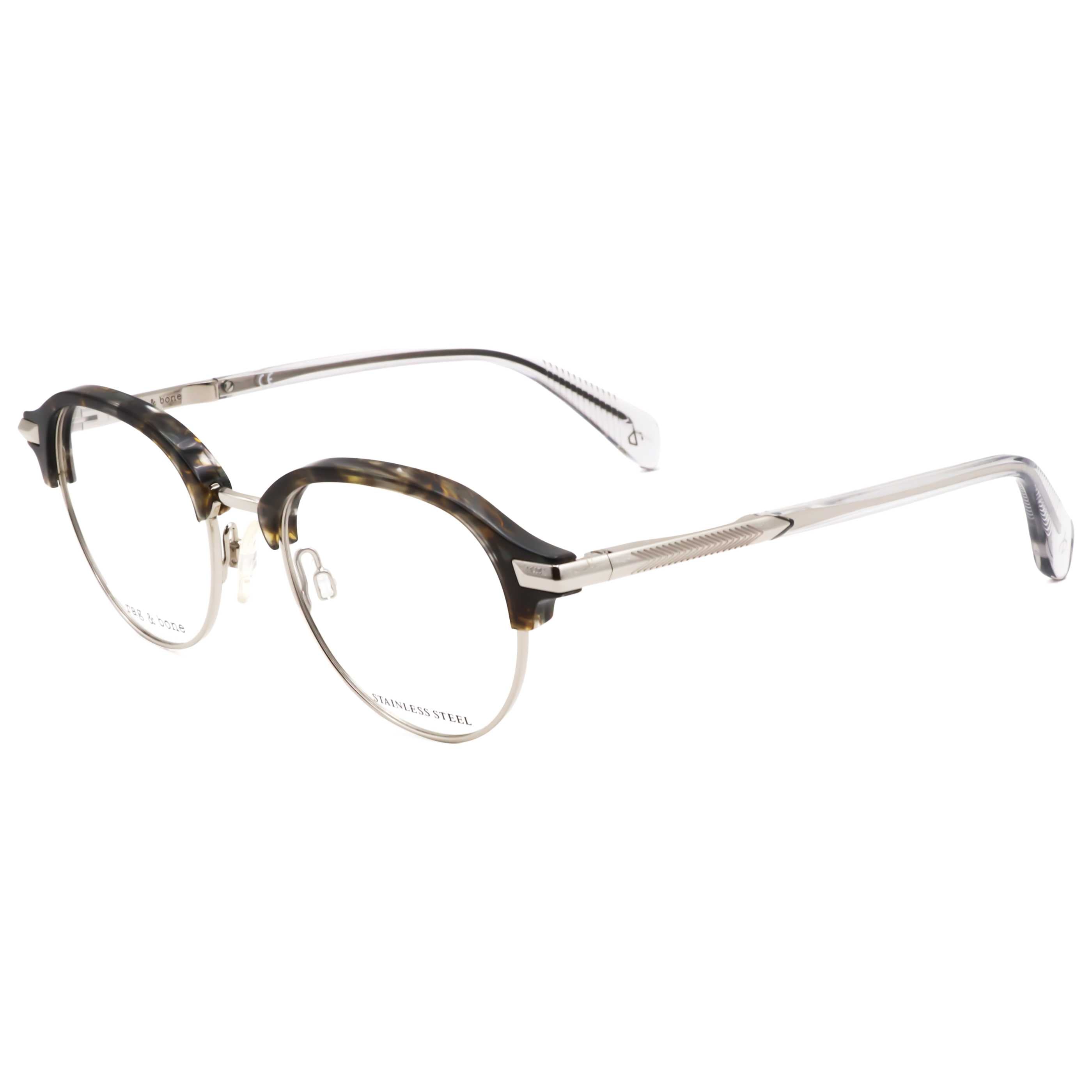 משקפי ראייה Rag & Bone דגם Rnb8004 לגברים 48 מ״מ בצבע אפור הוואנה