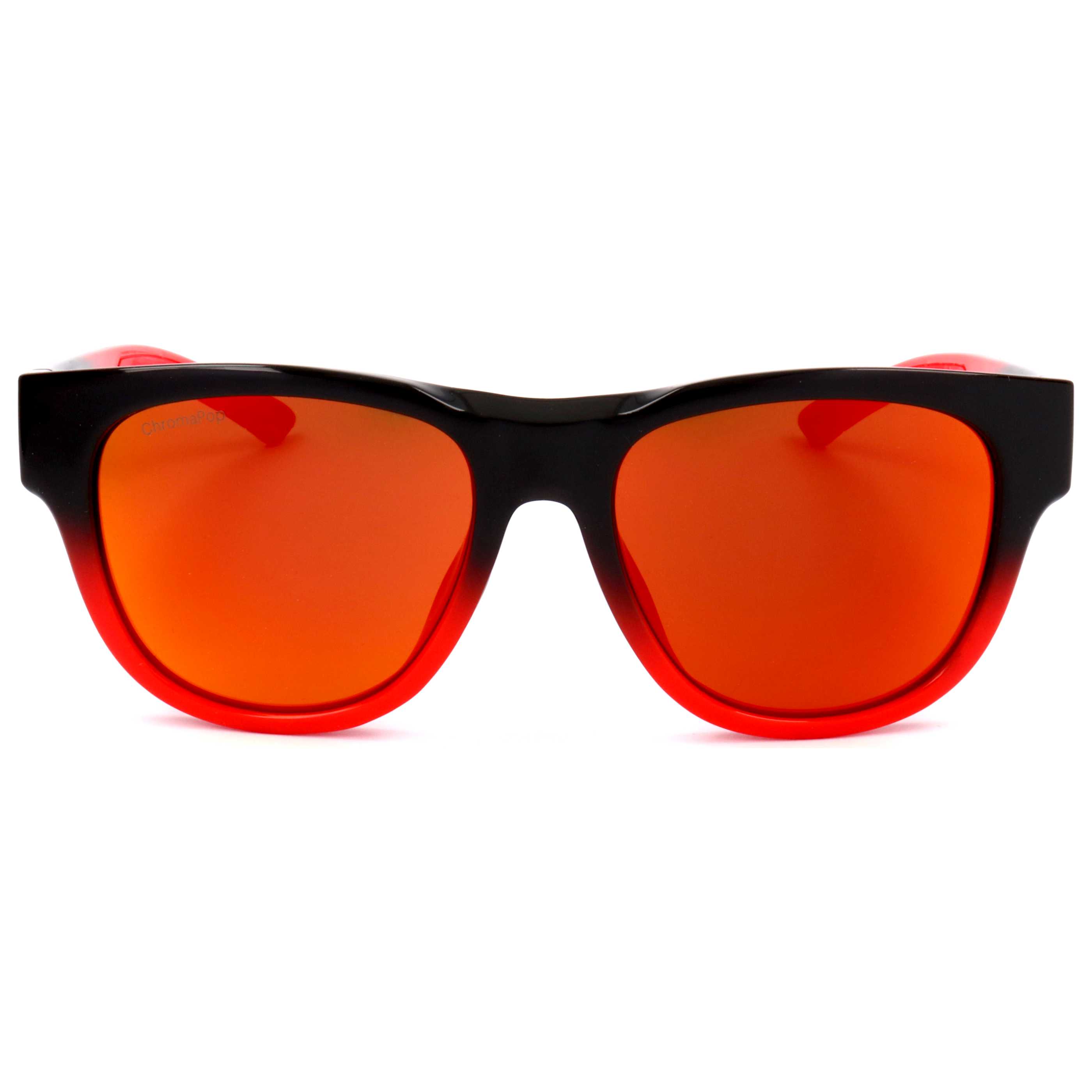 משקפי שמש Smith Optics דגם Rounder יוניסקס 52 מ״מ בצבע אפור כהה Carbon אדום