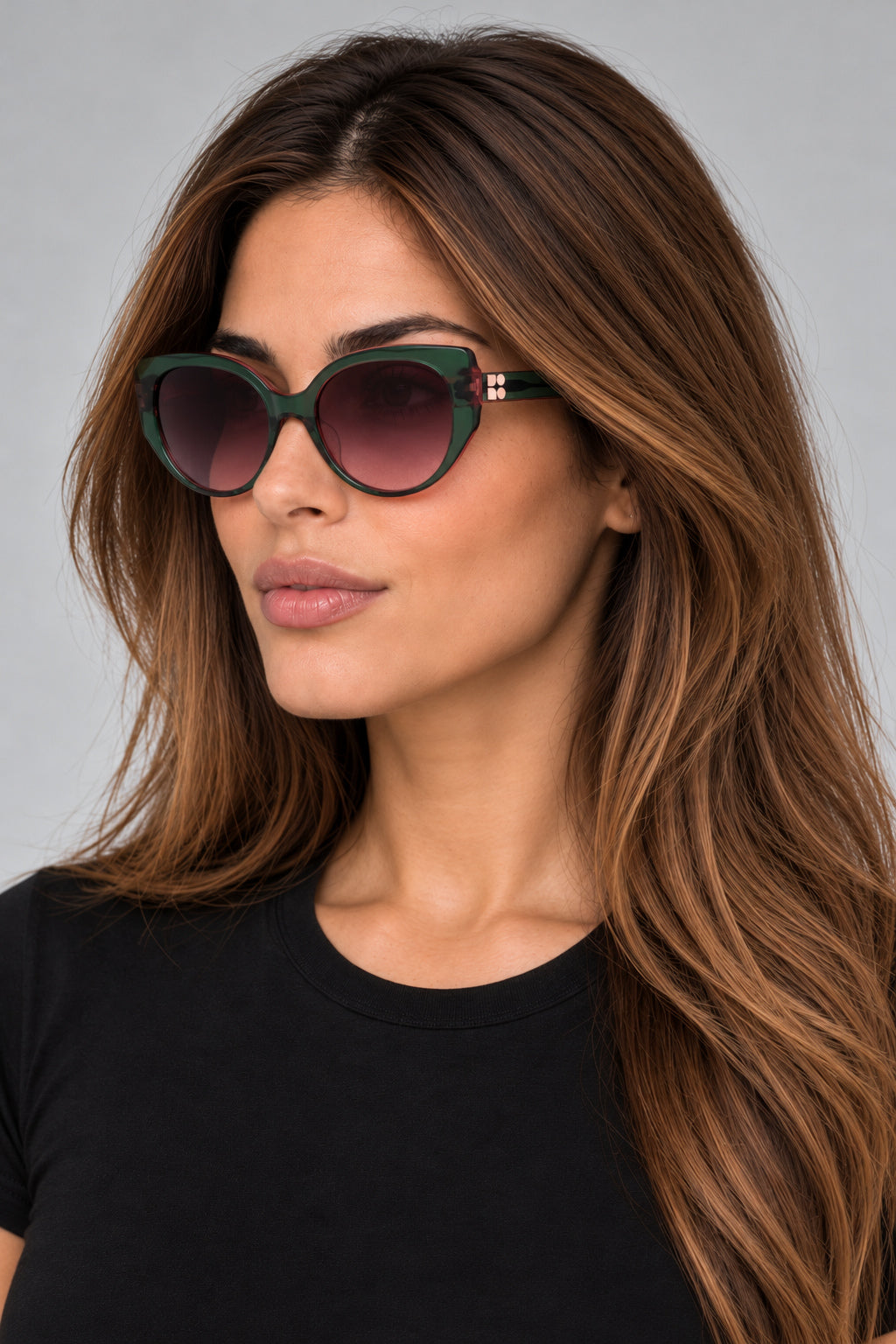 Kate Spade Women's 55mm Green Pink Sunglasses SERAPHINA-G-S-IWB-55