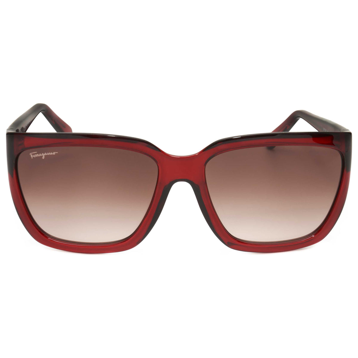 משקפי שמש Ferragamo דגם Sf1018S לנשים 59 מ״מ בצבע Crystal Wine