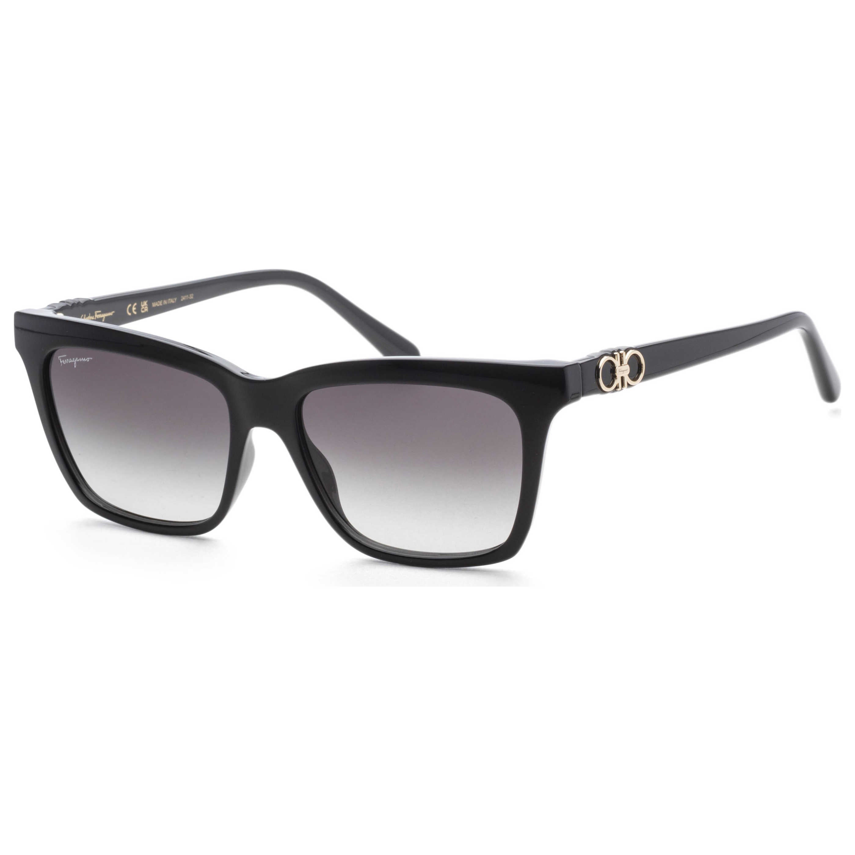 משקפי שמש Ferragamo דגם Sf1027S לנשים 55 מ״מ בצבע שחור