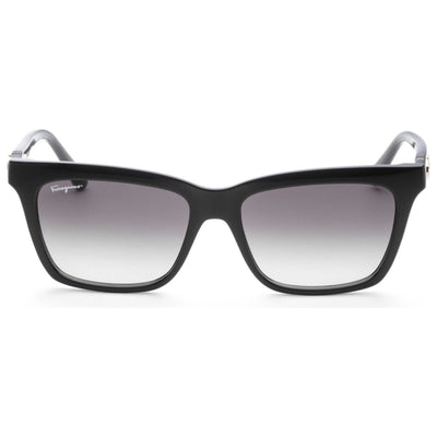 משקפי שמש Ferragamo דגם Sf1027S לנשים 55 מ״מ בצבע שחור