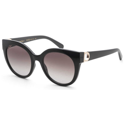 משקפי שמש Ferragamo דגם Fashion לנשים 53 מ״מ בצבע שחור