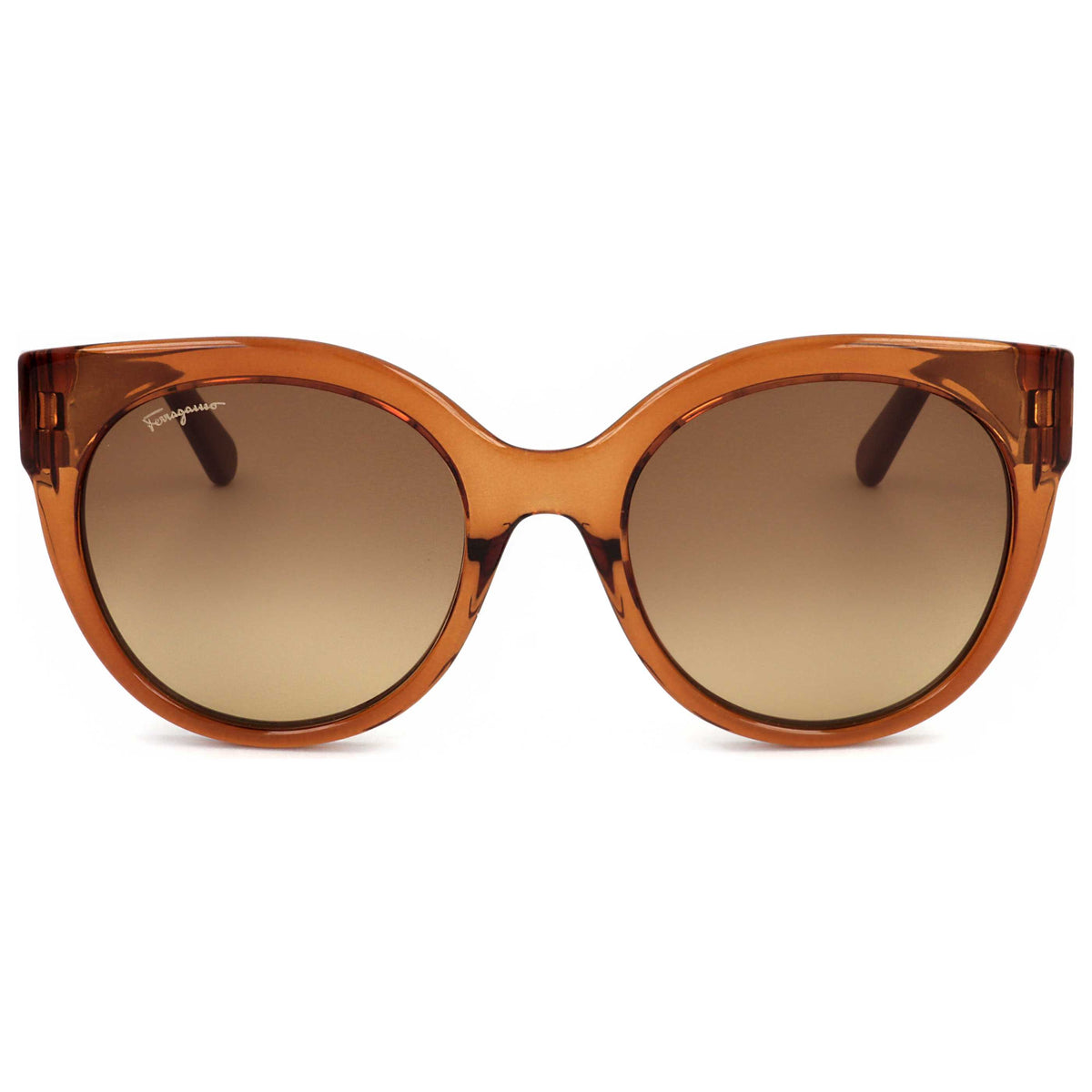 משקפי שמש Ferragamo דגם Fashion לנשים 53 מ״מ בצבע Crystal Caramel