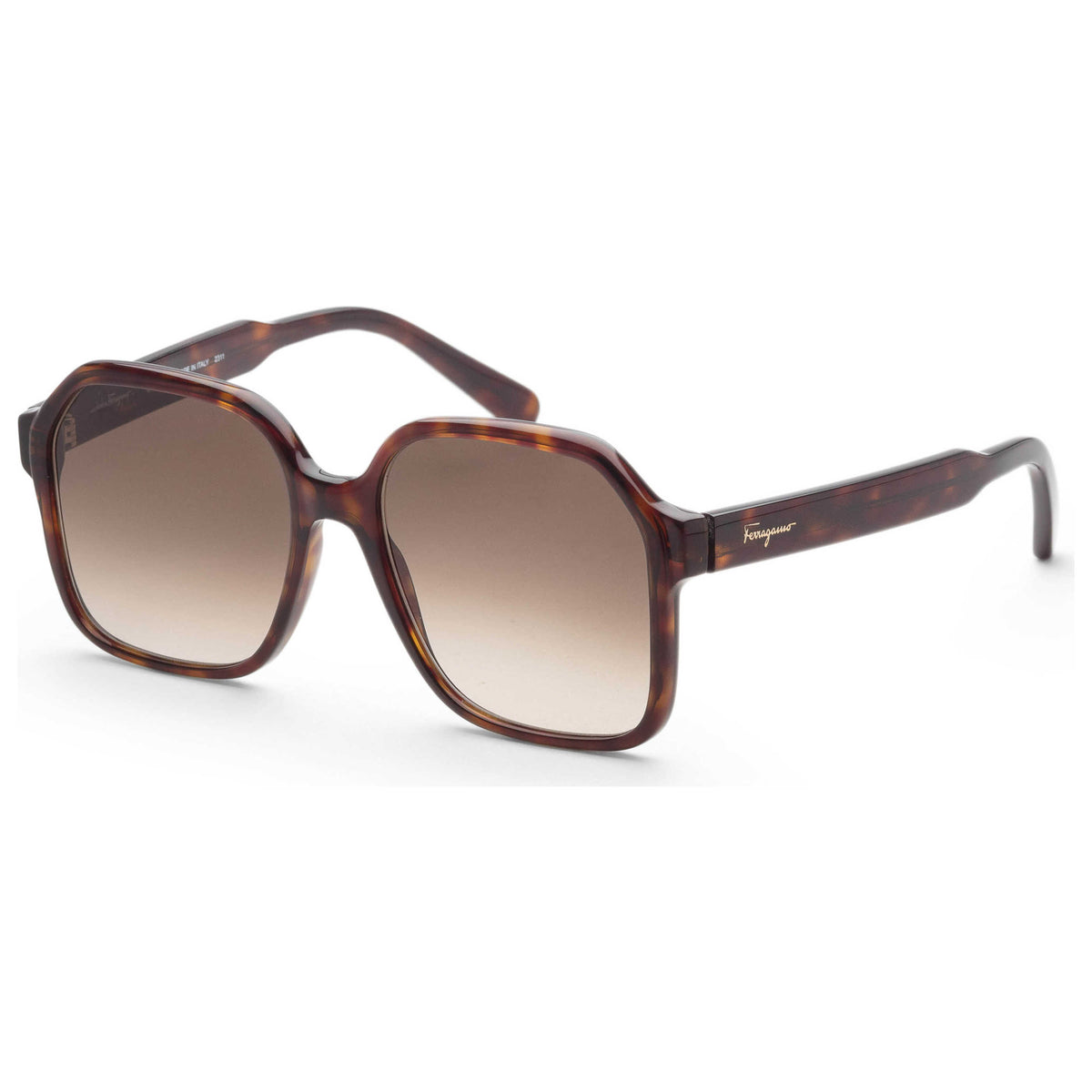 משקפי שמש Ferragamo דגם SF1069S-242-56 לנשים 56 מ״מ בצבע צב כהה
