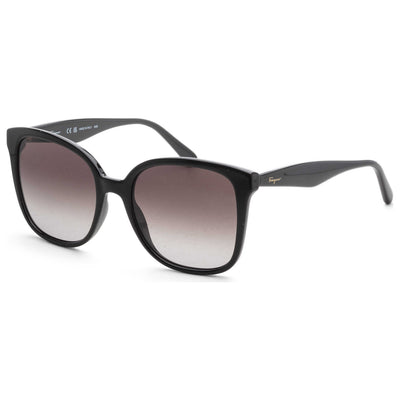 משקפי שמש Ferragamo דגם Fashion לנשים 56 מ״מ בצבע שחור