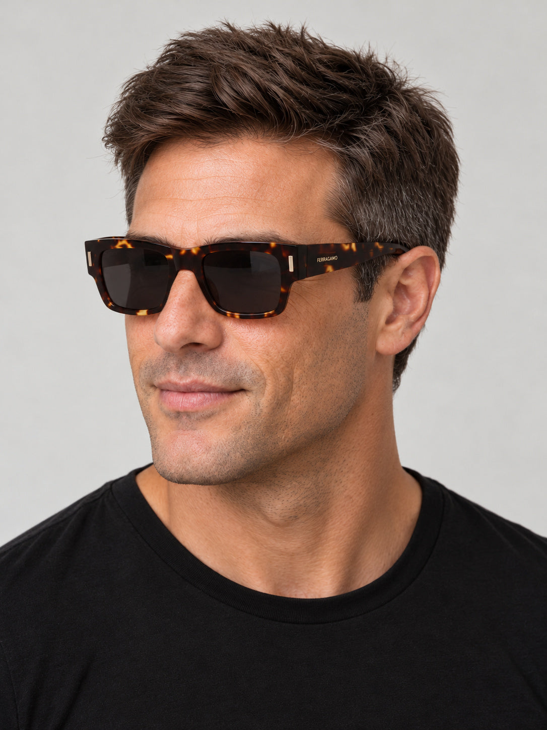 Ferragamo Men's 53mm Dark Tortoise Sunglasses SF2011S-242-53
