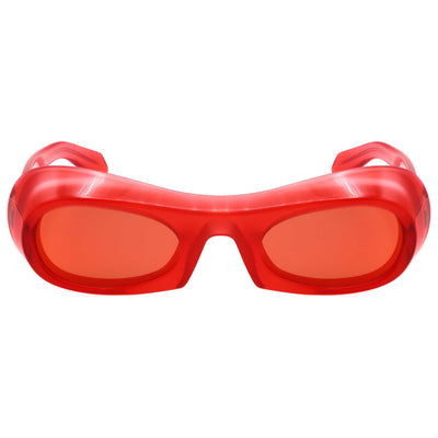 משקפי שמש Ferragamo דגם Sf2030S לנשים 51 מ״מ בצבע שקוף אדום