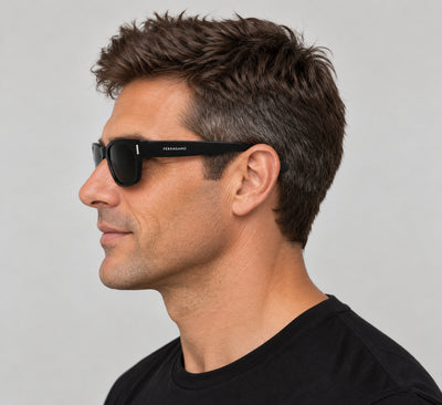 משקפי שמש Ferragamo דגם SF2064SE-001-51 לגברים 51 מ״מ בצבע שחור