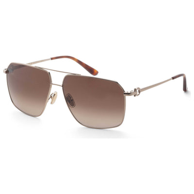 משקפי שמש Ferragamo דגם Sf238S לגברים 62 מ״מ בצבע מבריק זהב