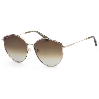 Ferragamo Women's Fashion 60mm Gold Green Sunglasses SF264S-709