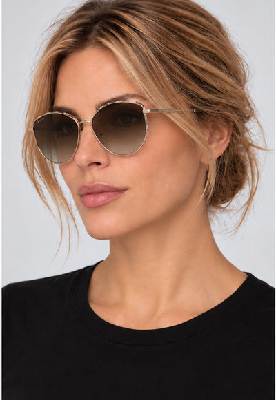 Ferragamo Women's Fashion 60mm Gold Green Sunglasses SF264S-709