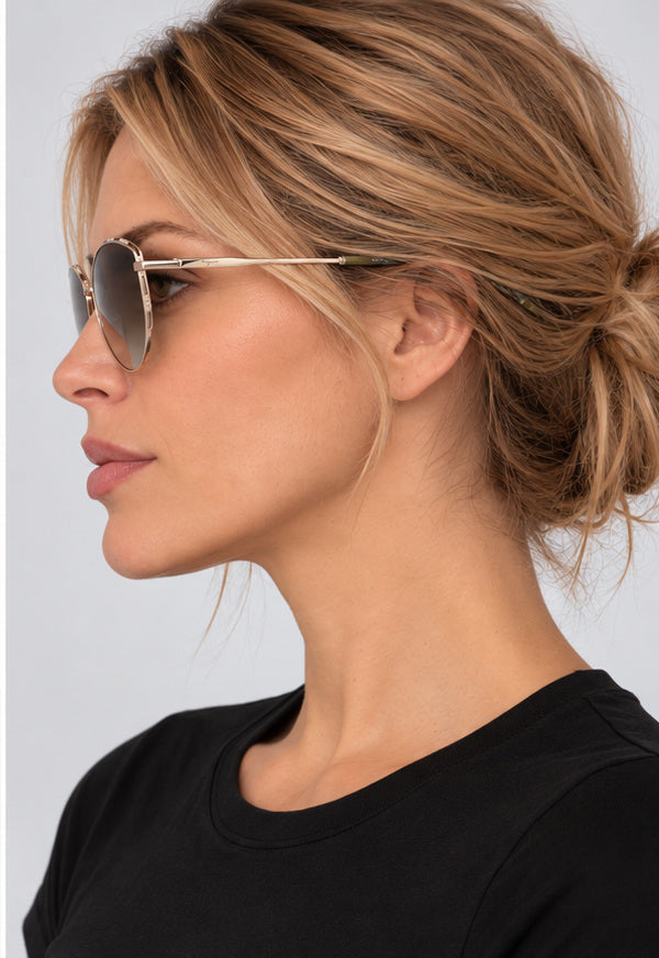 Ferragamo Women's Fashion 60mm Gold Green Sunglasses SF264S-709