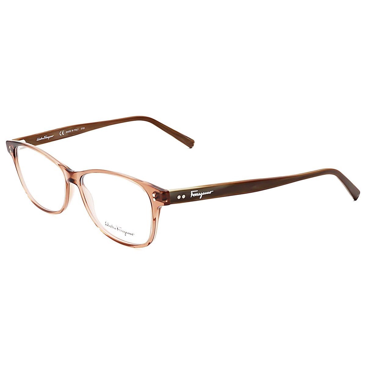 Ferragamo Women's 55mm Trasparent Brown Marble Eyeglasses SF2910-231-55