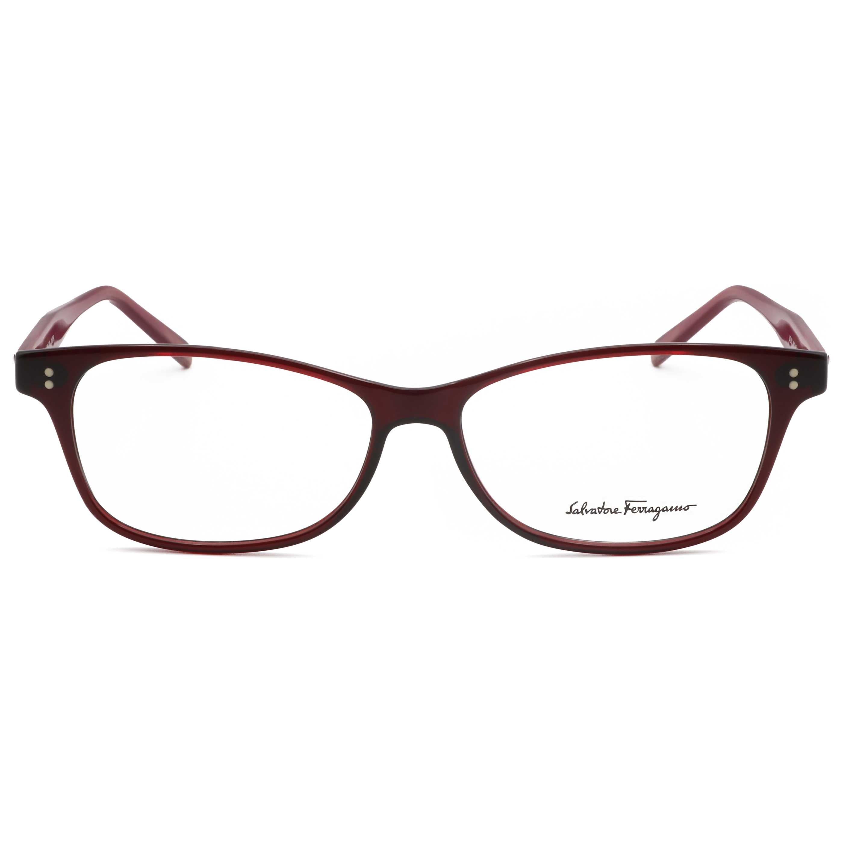 משקפי ראייה Ferragamo דגם Sf2910 לגברים 55 מ״מ בצבע Trasparent Wine בורדו Marble