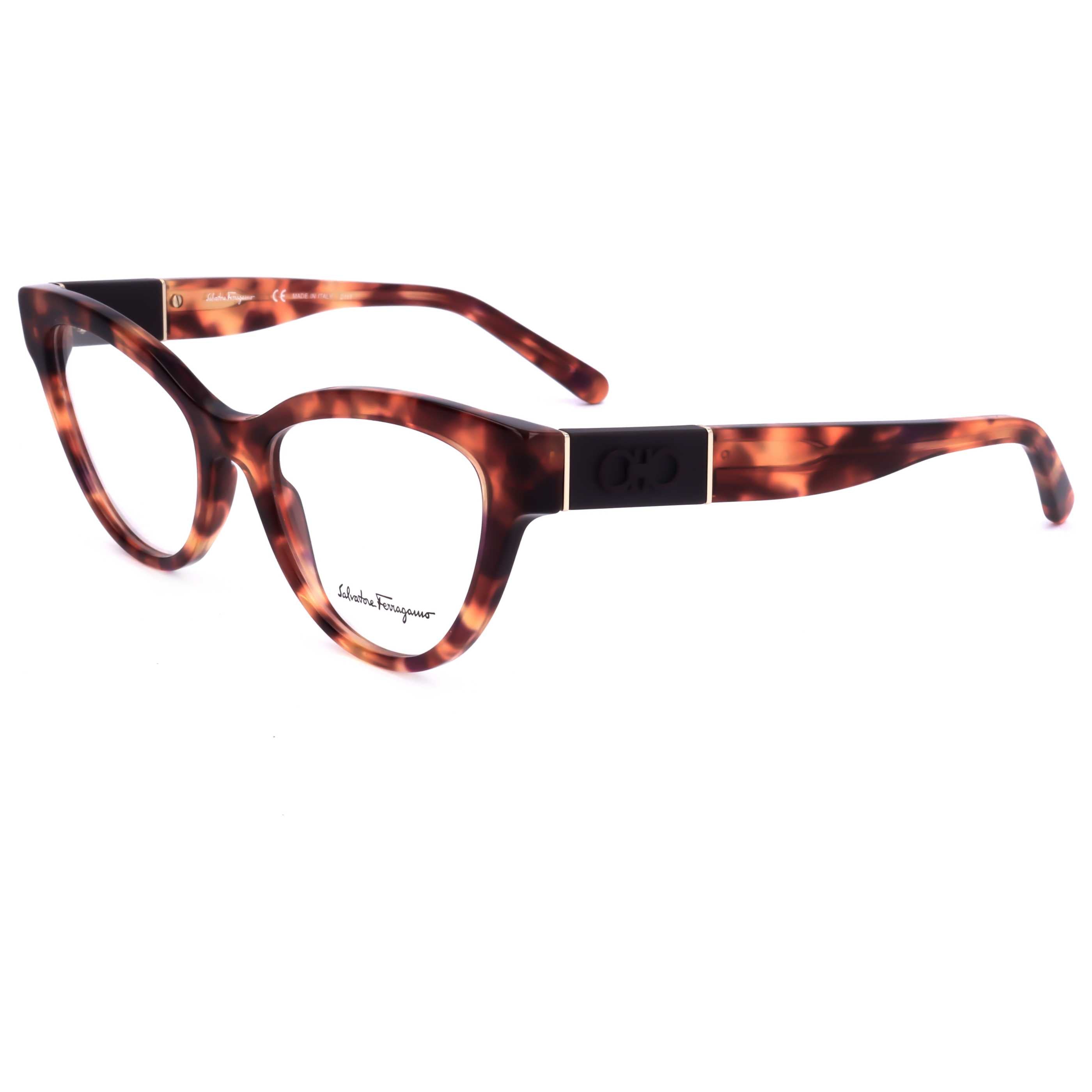 משקפי ראייה Ferragamo דגם Sf2920 לנשים 52 מ״מ בצבע אדום שריון צב