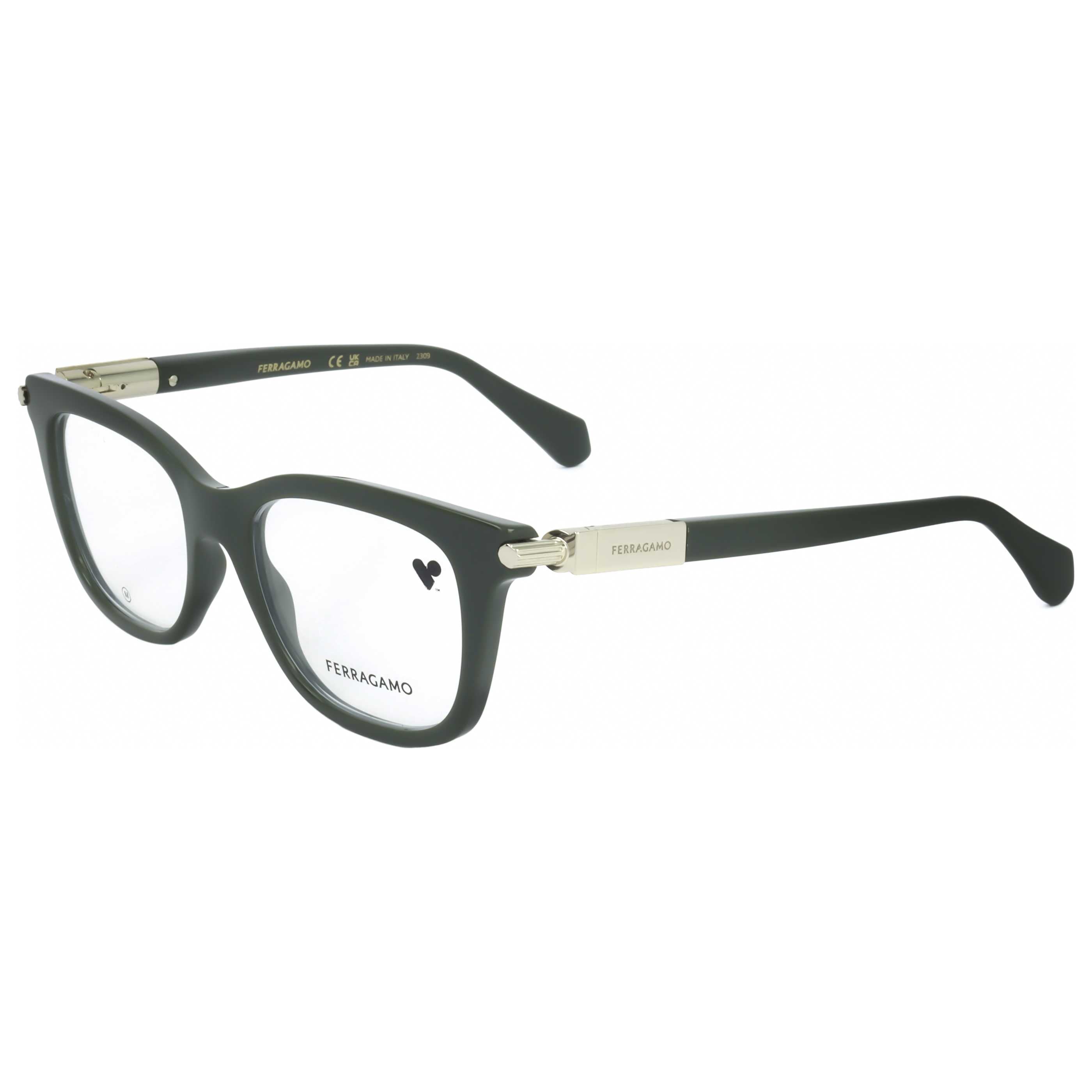 משקפי ראייה Ferragamo דגם Sf2973 לנשים 50 מ״מ בצבע Dark ירוק