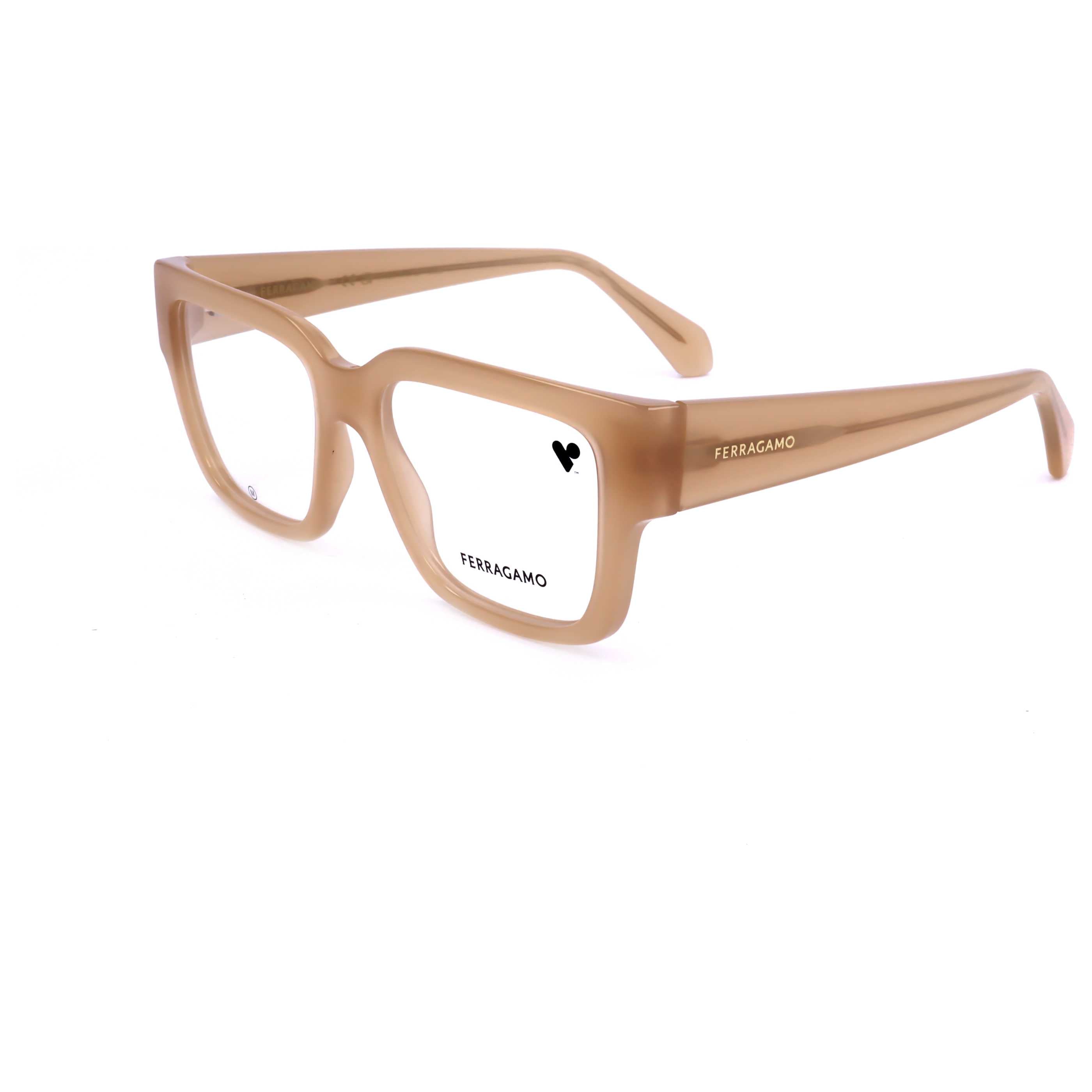 משקפי ראייה Ferragamo דגם Sf2975 לנשים 53 מ״מ בצבע Opaline Honey