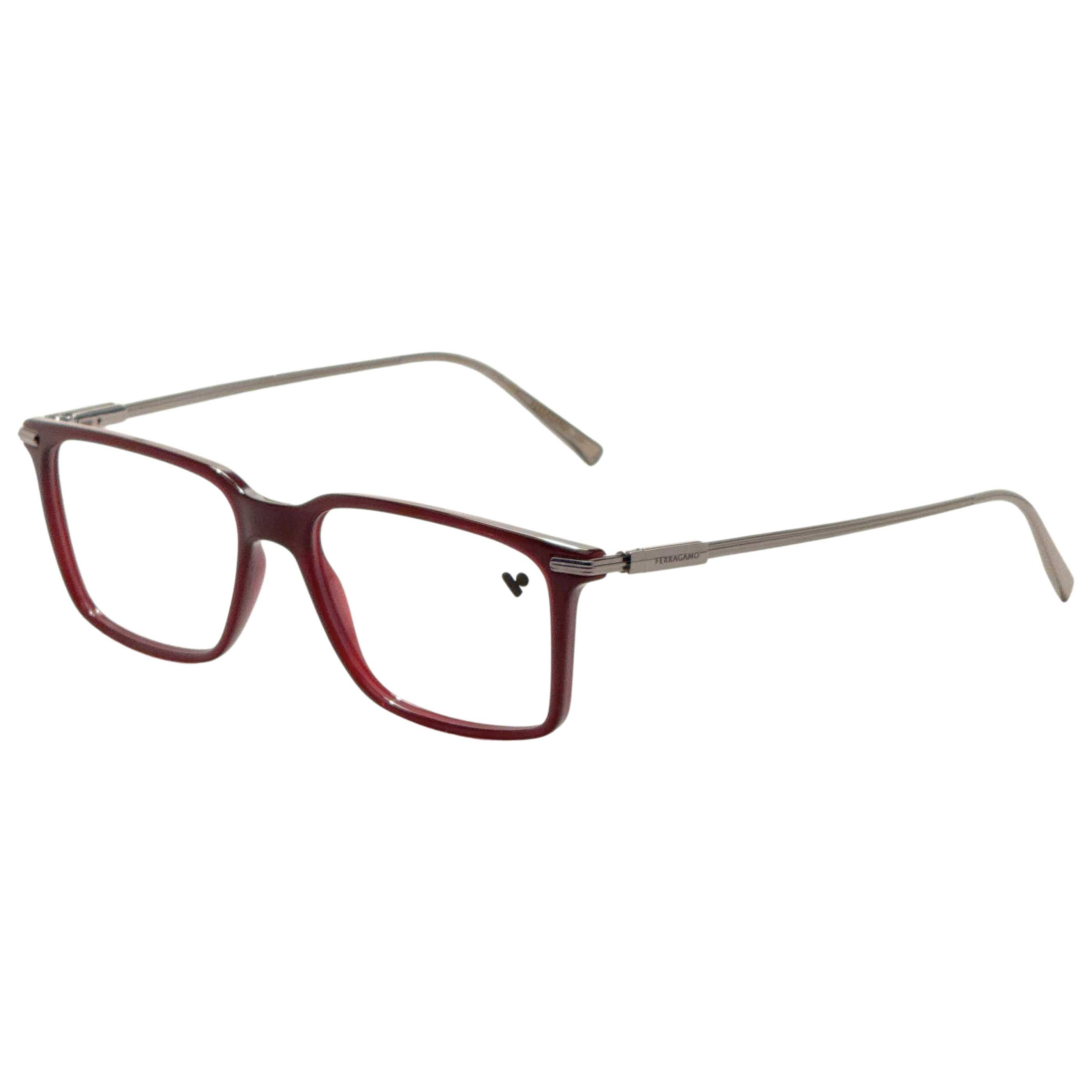 משקפי ראייה Ferragamo דגם Sf2977 לגברים 53 מ״מ בצבע Wine