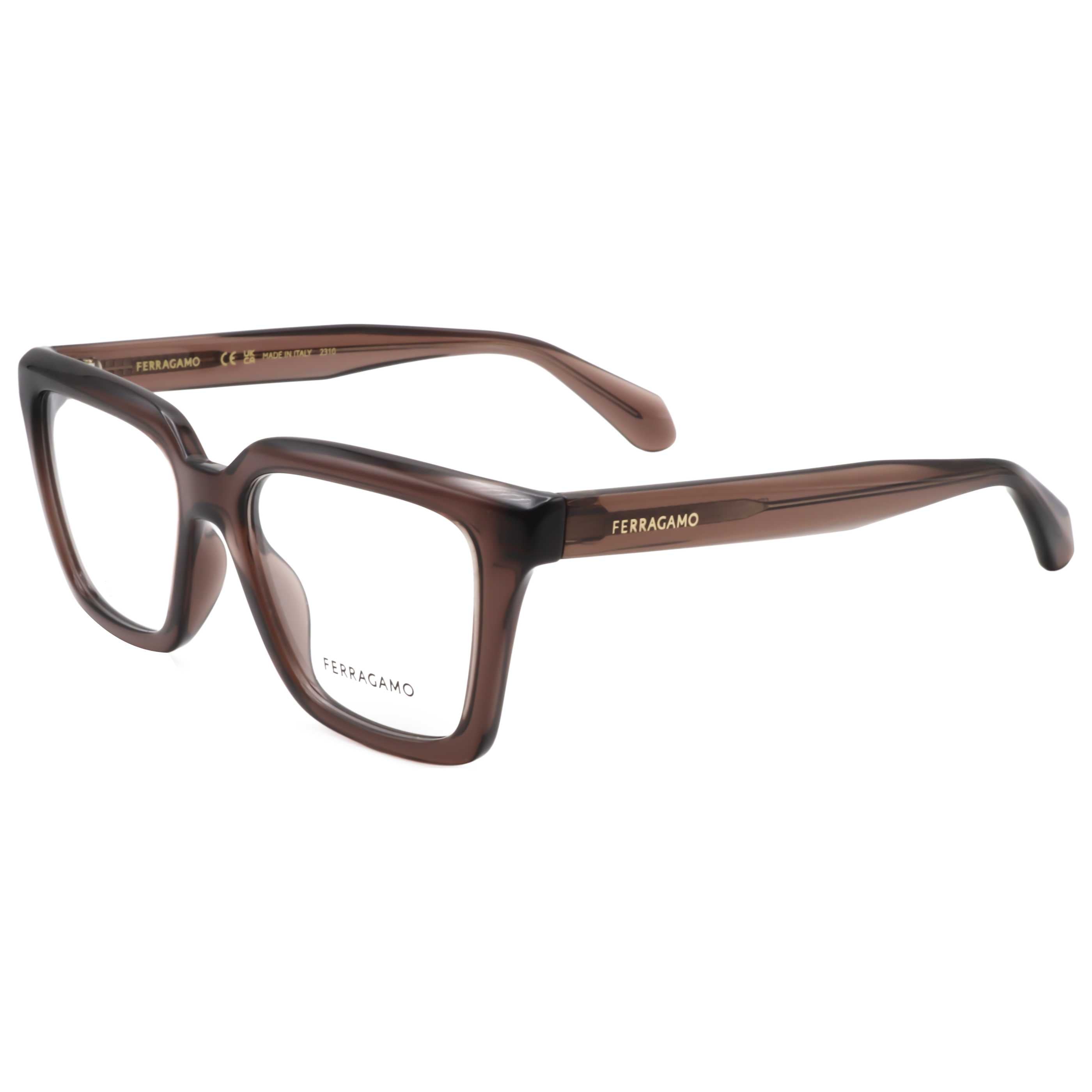 משקפי ראייה Ferragamo דגם Sf2985 לנשים 52 מ״מ בצבע שקוף חום כהה