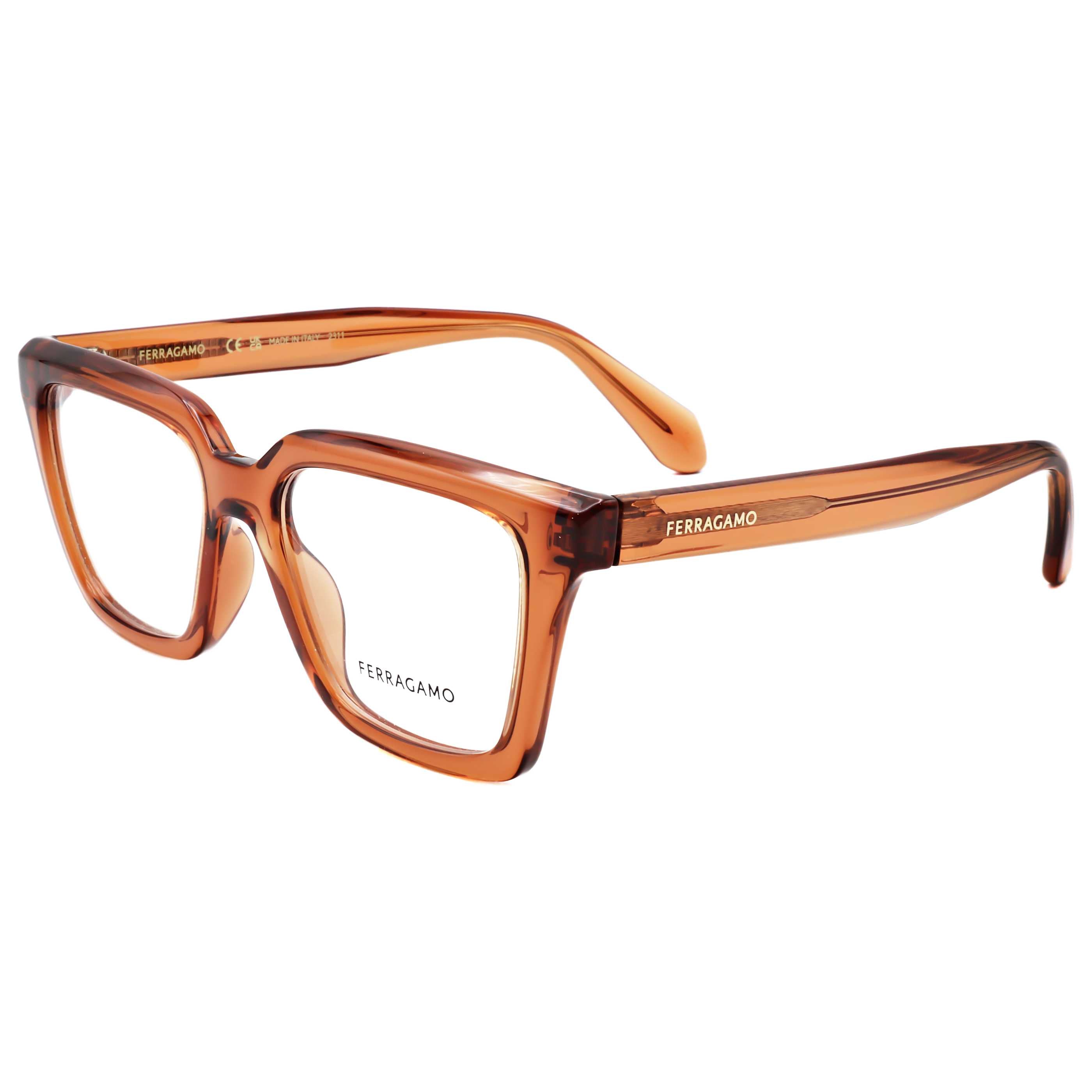 משקפי ראייה Ferragamo דגם Sf2985 לנשים 52 מ״מ בצבע שקוף Caramel