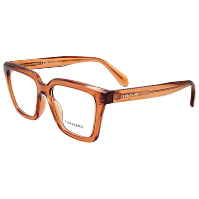 Ferragamo Women's 52mm Transparent Caramel Eyeglasses SF2985-261-52