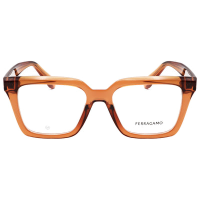 Ferragamo Women's 52mm Transparent Caramel Eyeglasses SF2985-261-52
