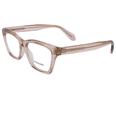Ferragamo Women's 53 mm Transparent Beige Eyeglasses SF2986-259-53