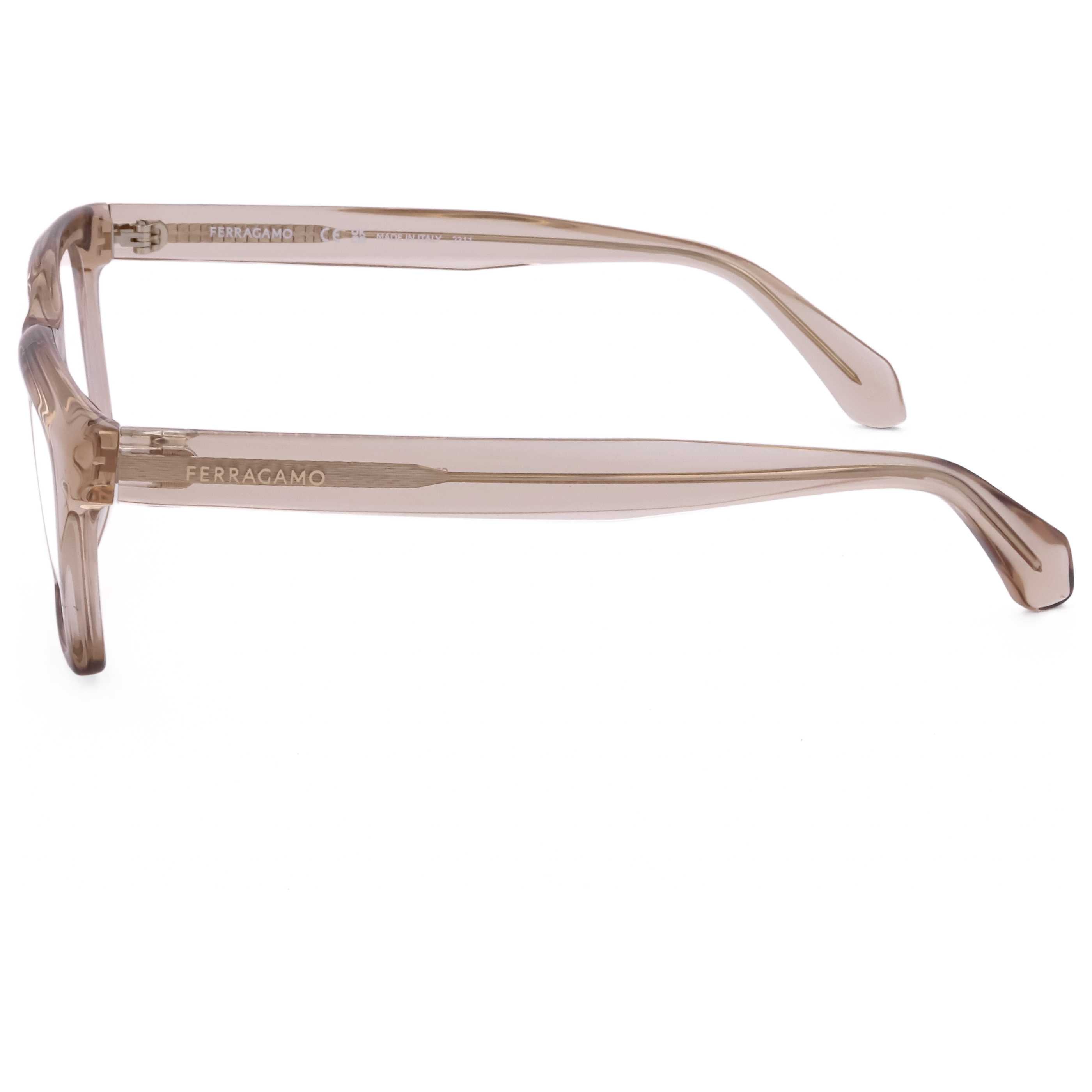 משקפי ראייה Ferragamo דגם Sf2986 לנשים 53 מ״מ בצבע שקוף בז׳