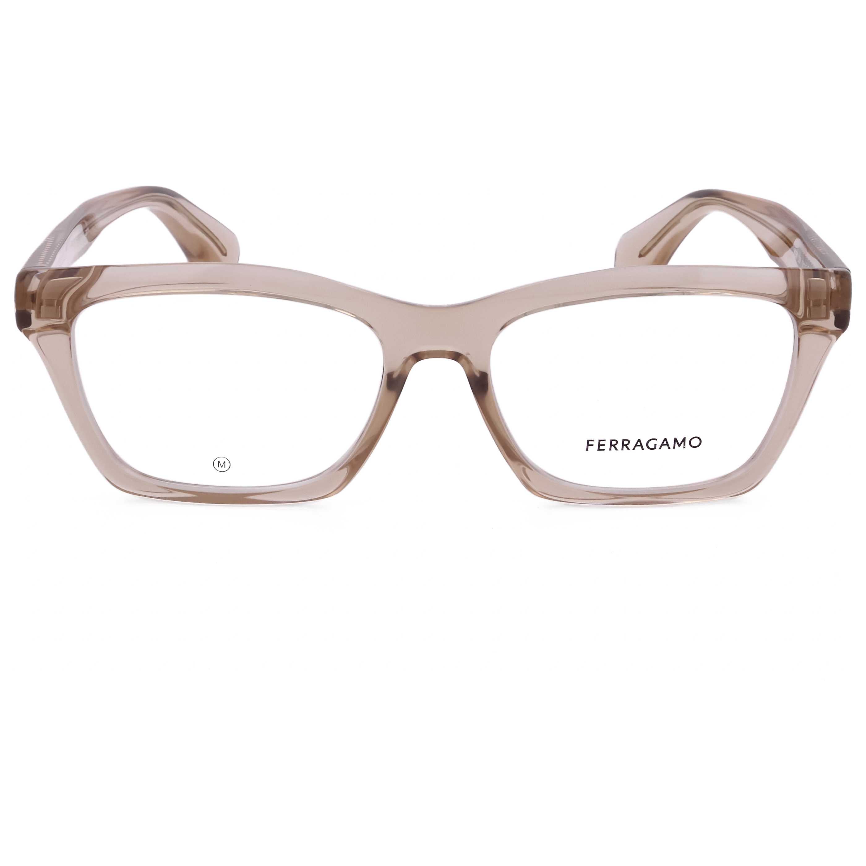 משקפי ראייה Ferragamo דגם Sf2986 לנשים 53 מ״מ בצבע שקוף בז׳