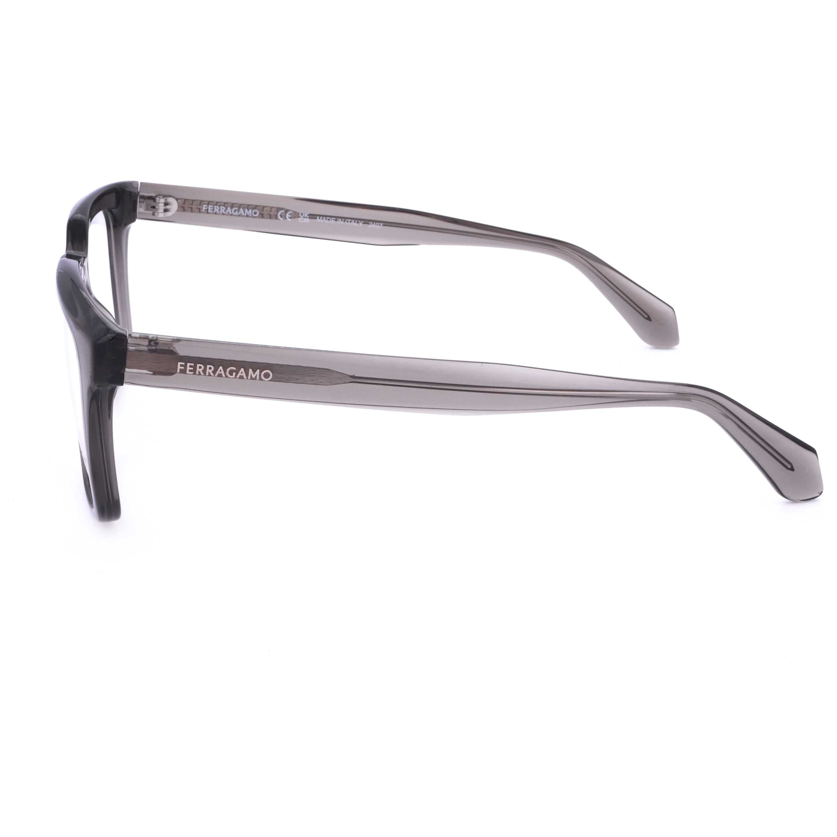 משקפי ראייה Ferragamo דגם Sf2990 לגברים 52 מ״מ בצבע שקוף אפור
