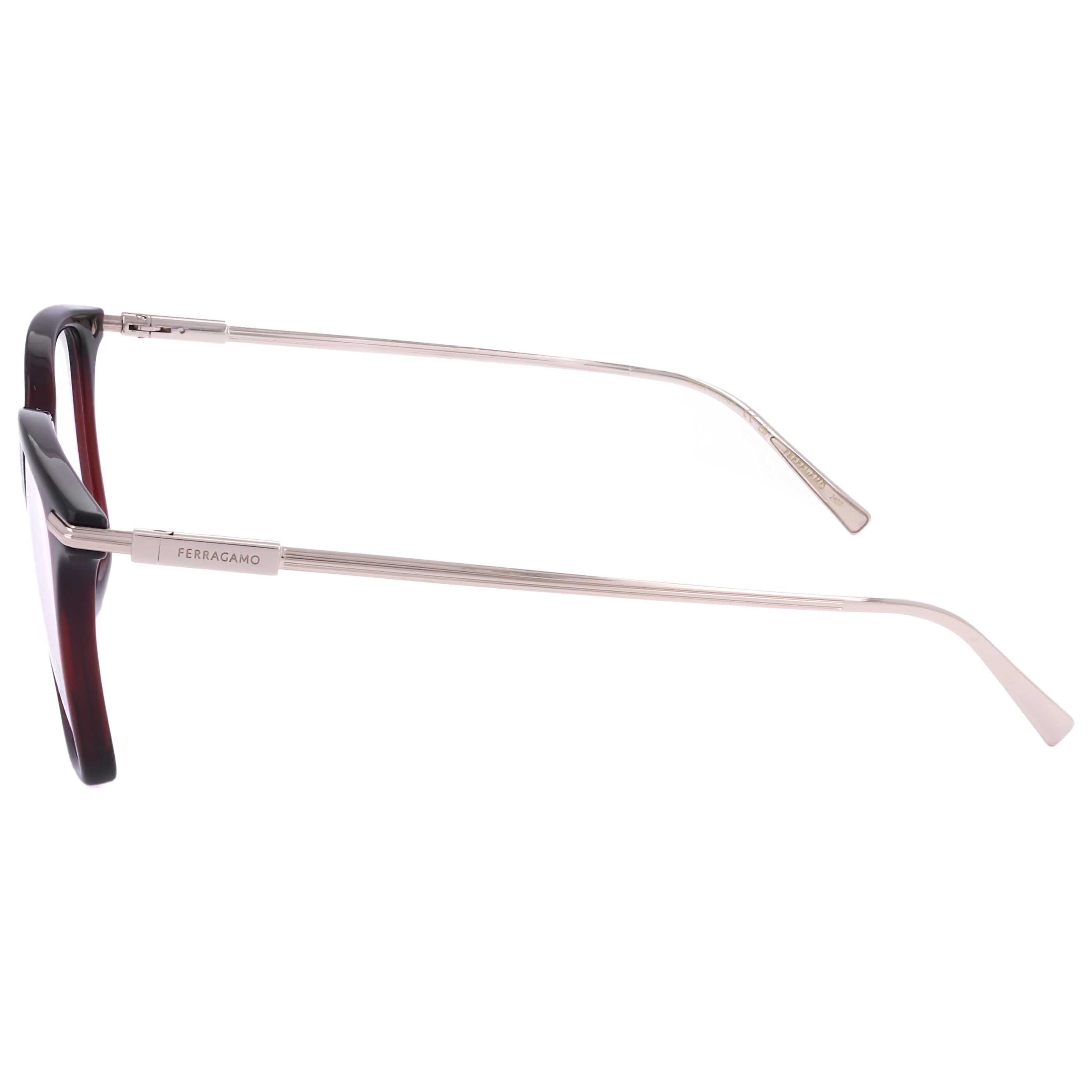 משקפי ראייה Ferragamo דגם Sf2992 לנשים 53 מ״מ בצבע שקוף בורדו