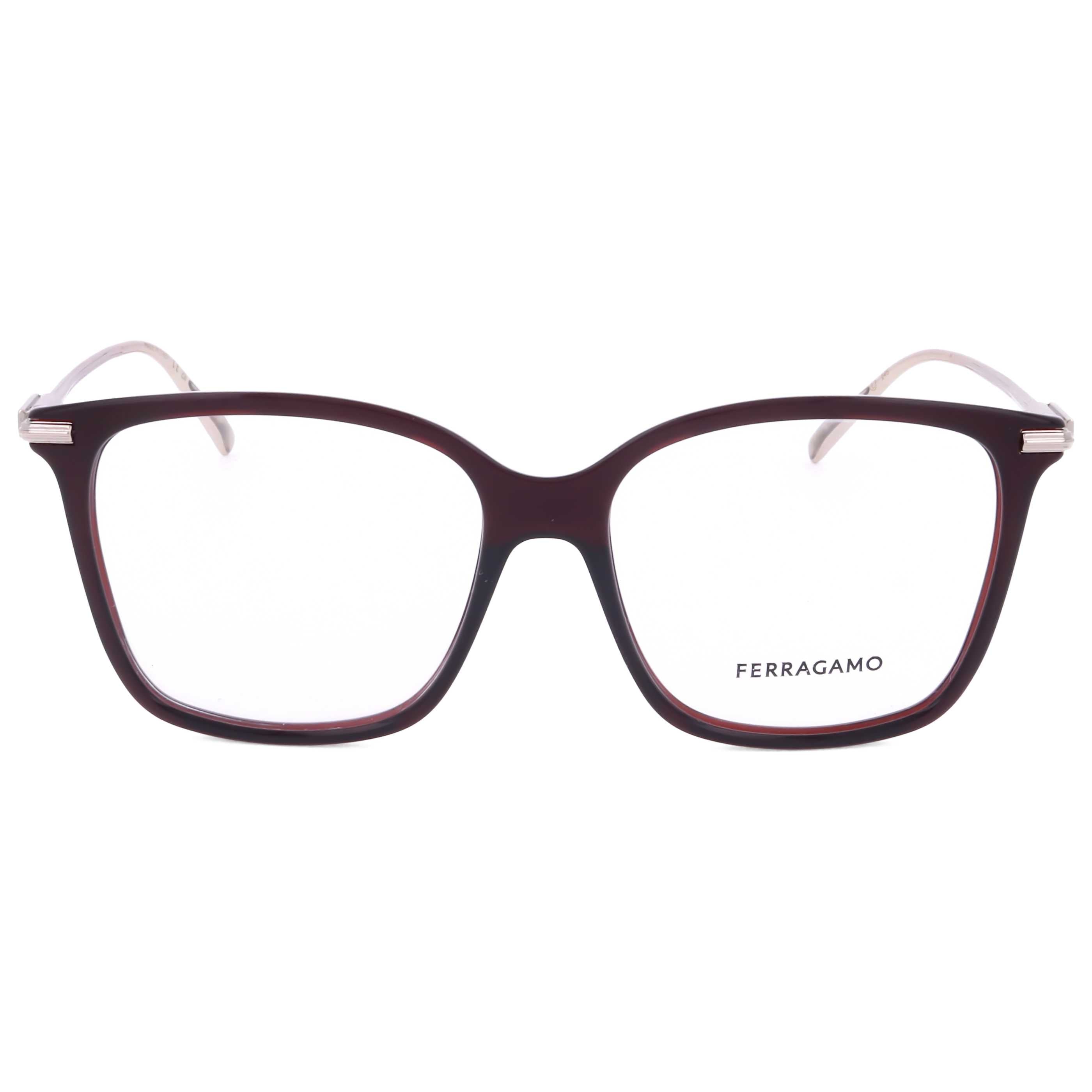 משקפי ראייה Ferragamo דגם Sf2992 לנשים 53 מ״מ בצבע שקוף בורדו