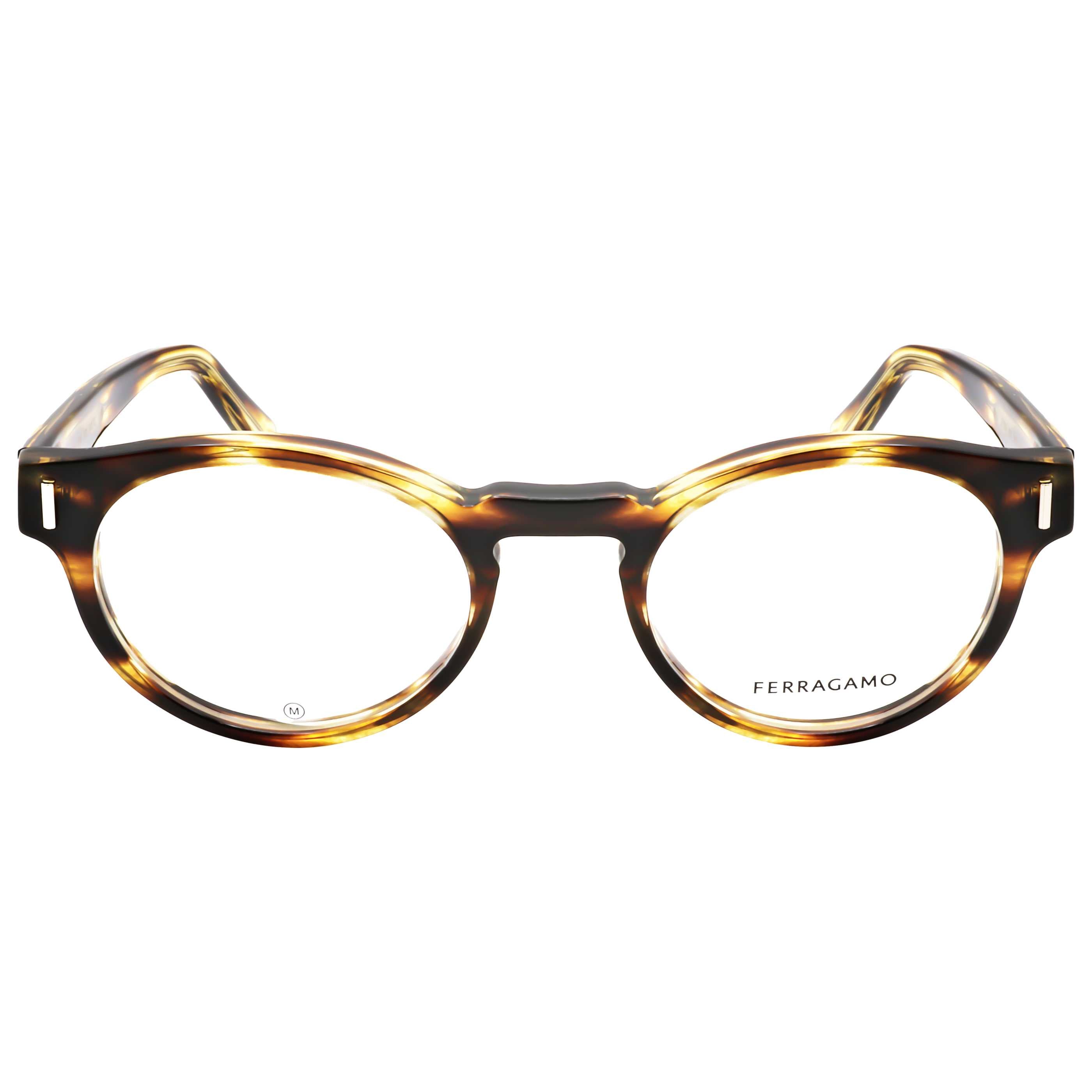 משקפי ראייה Ferragamo דגם Sf2998 לגברים 50 מ״מ בצבע Striped חום
