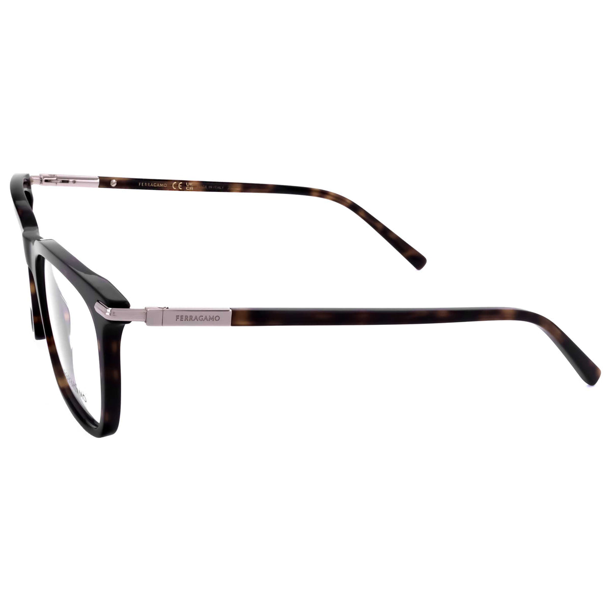 משקפי ראייה Ferragamo לגברים 56 מ״מ בצבע דוגמת שריון צב כהה