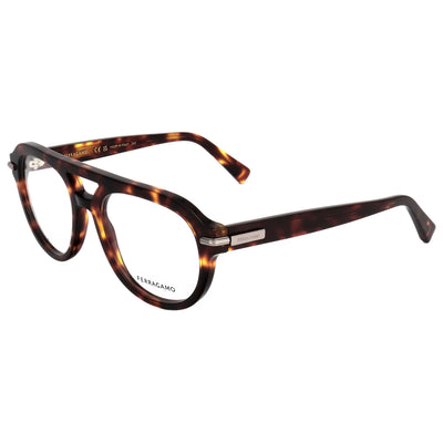 משקפי ראייה Ferragamo יוניסקס 54 מ״מ בצבע אדום בדוגמת שריון צב