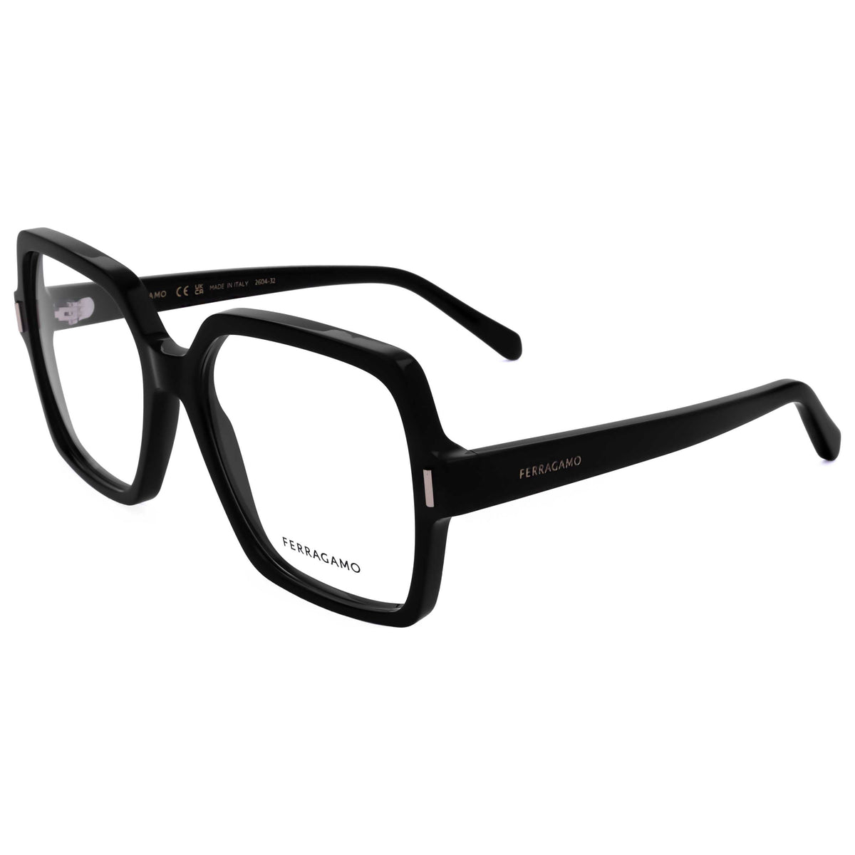 משקפי ראייה Ferragamo לנשים 56 מ״מ בצבע שחור