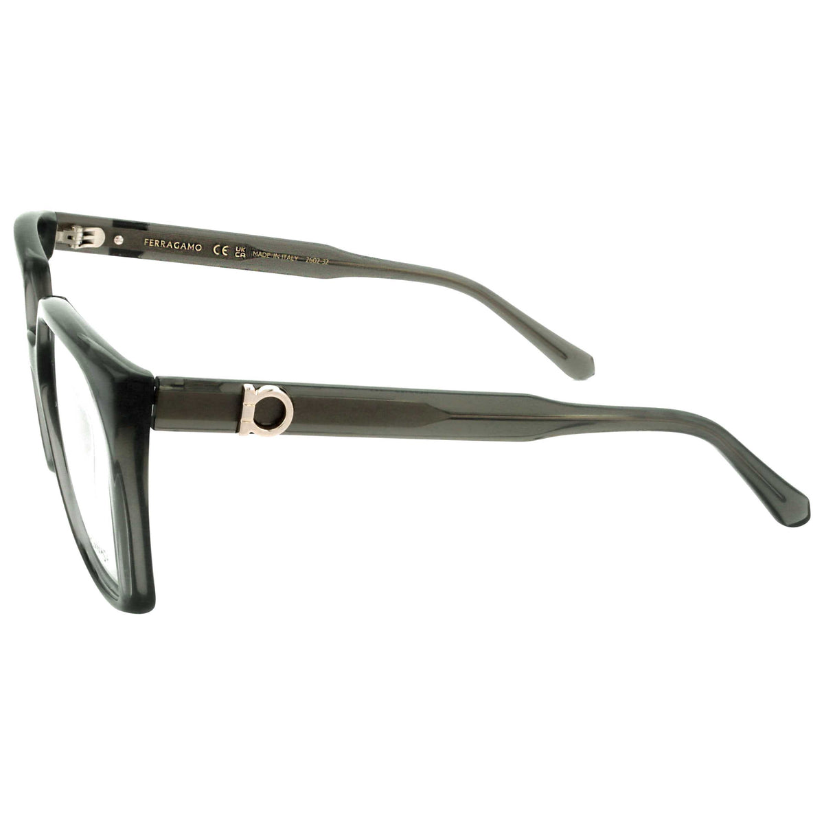 Ferragamo Women's 55 mm Transparent Khaki Eyeglasses SF3042E-320-55