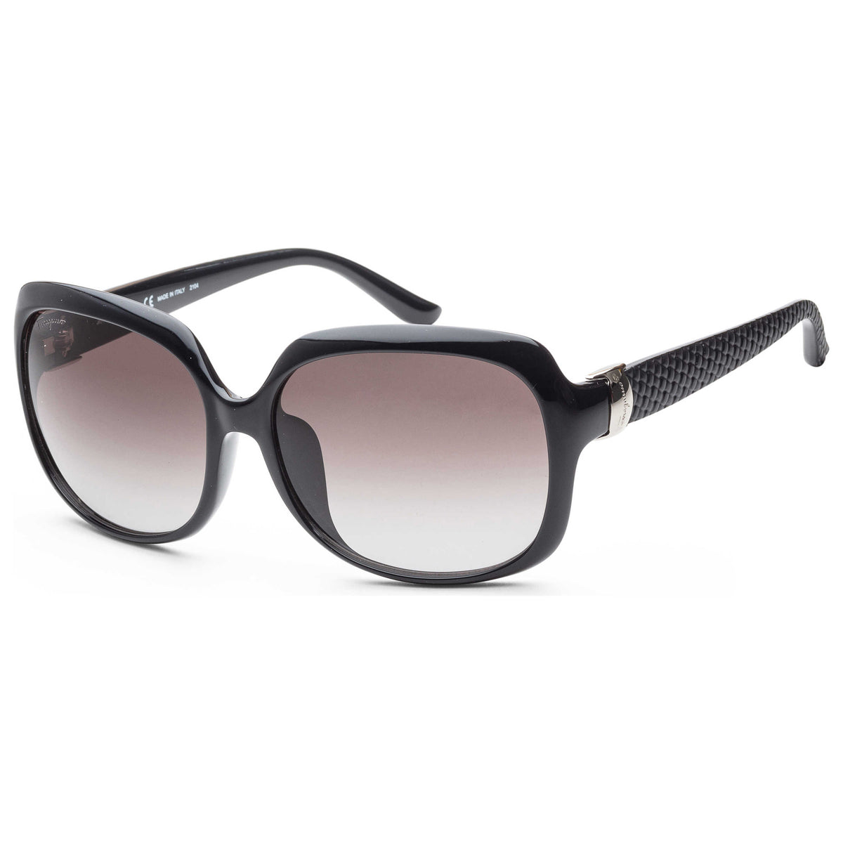 משקפי שמש Ferragamo דגם Fashion לנשים 59 מ״מ בצבע שחור