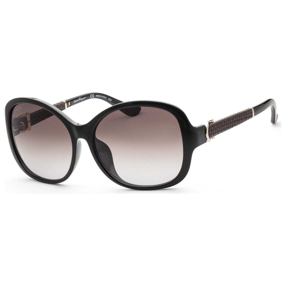 משקפי שמש Ferragamo דגם Fashion לנשים 59 מ״מ בצבע שחור